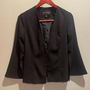 Who What Wear Black Bell Sleeve Blazer, Size S